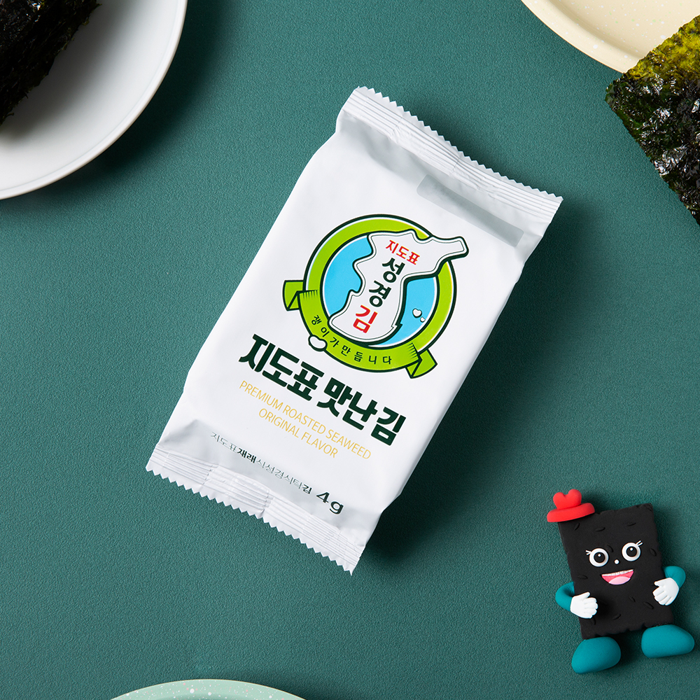 성경김 지도표 맛난김 재래 식탁김 조미 도시락김 12봉 8개 이미지 4