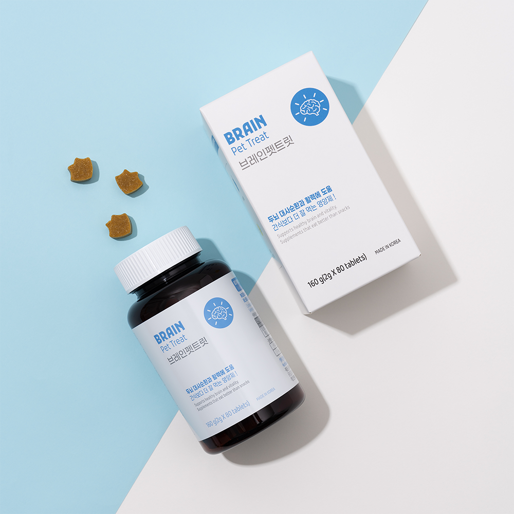 [강아지의날] 브레인펫트릿 강아지 치매 예방 영양제 식약처 인정 성분 160g (80개입) 이미지 2