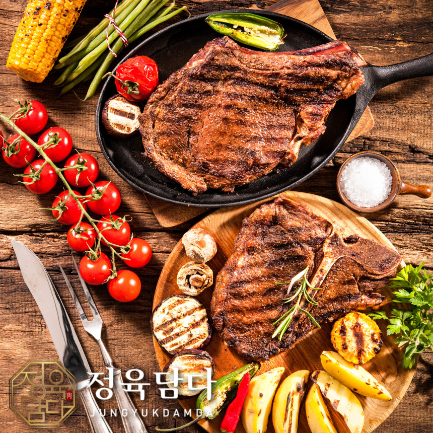 토마호크 스테이크 등심 우대갈비 캠핑 세트 고기 음식 - 상세 이미지 4