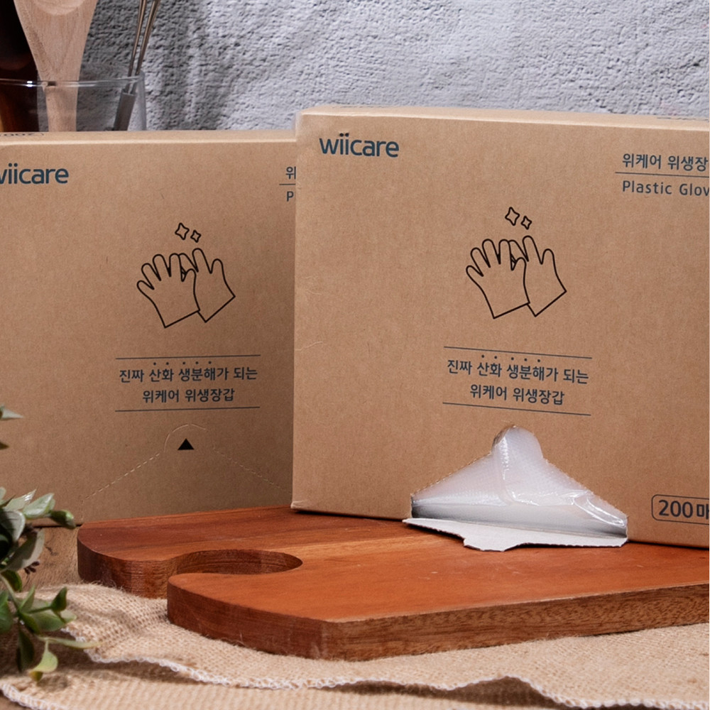 친환경 위생장갑 생분해 비닐 크린 200매 - 메인 이미지