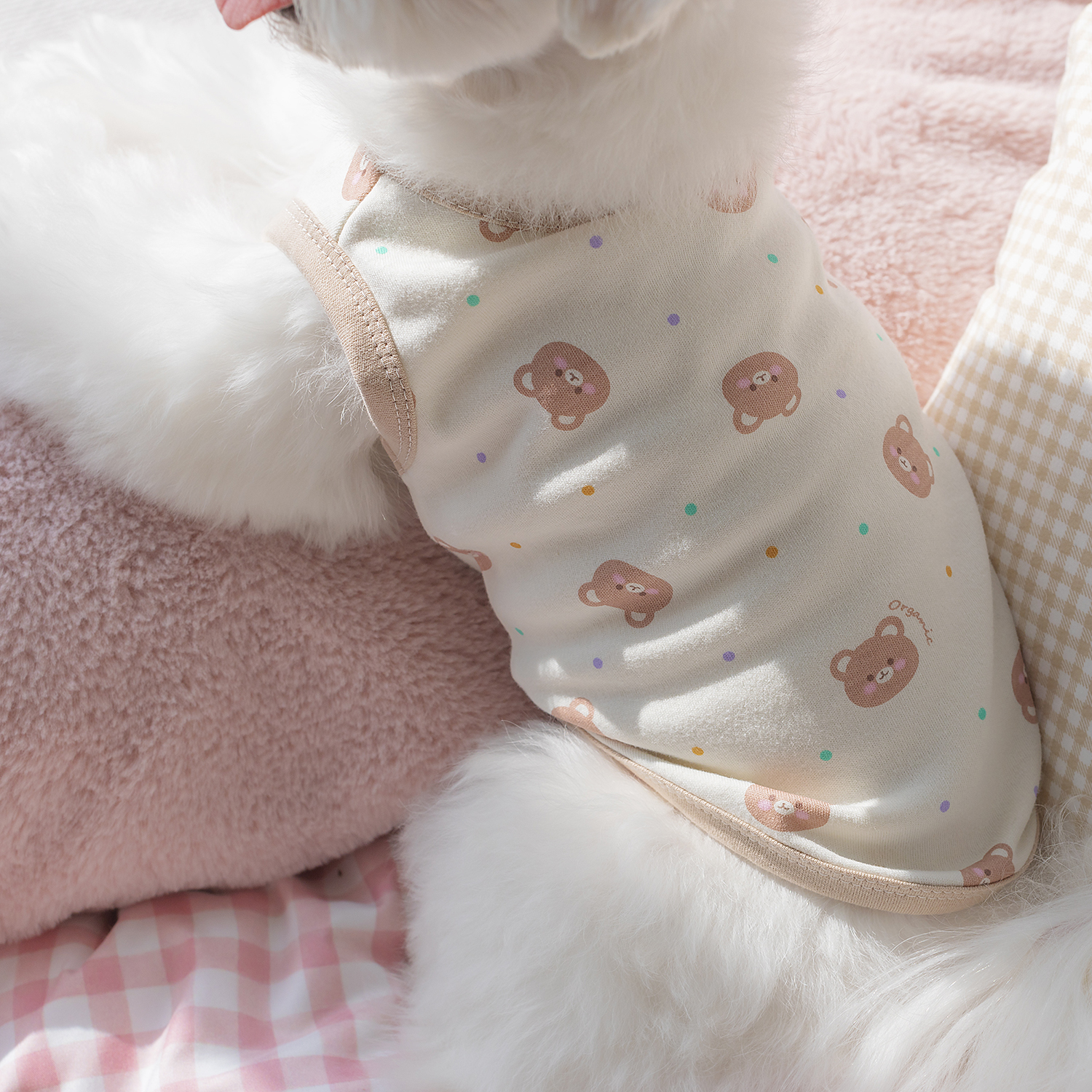 오프닝뮤즈 달콤 슬리브리스 오가닉 강아지옷 애견의류 이미지 4