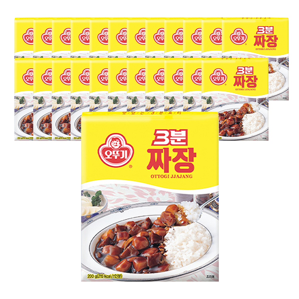 오뚜기 3분 짜장, 200g, 24개