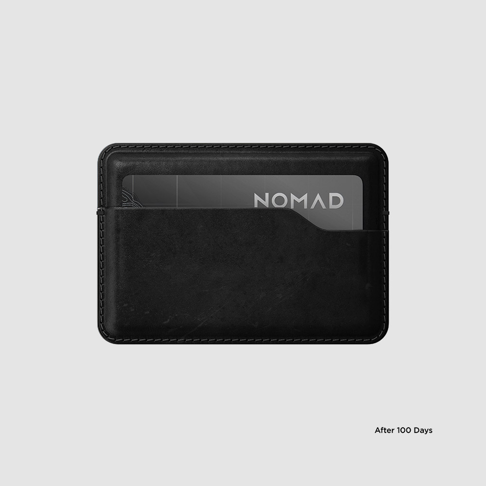 노마드 베지터블 가죽 카드 지갑 - 호윈 블랙 / NOMAD 명함 이미지 6