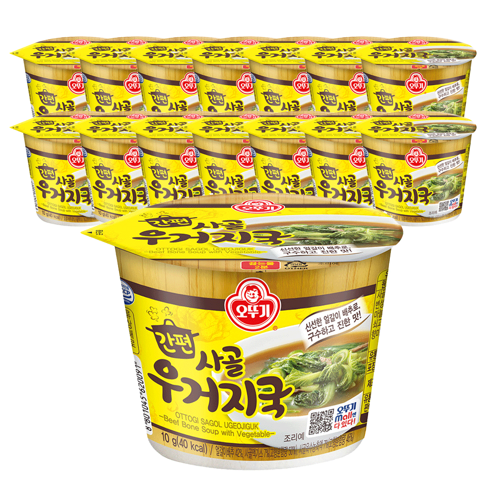 오뚜기 간편 사골우거지국컵국 15개 - 메인 이미지