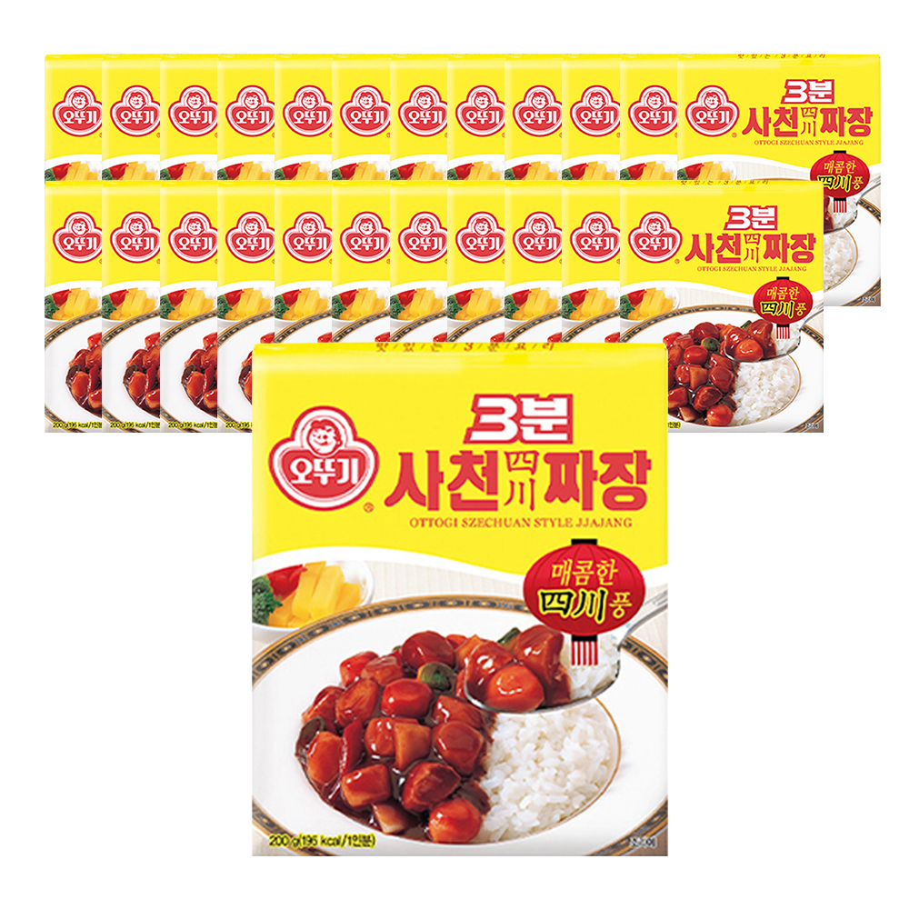 오뚜기 3분 사천짜장 200g 24개 - 메인 이미지