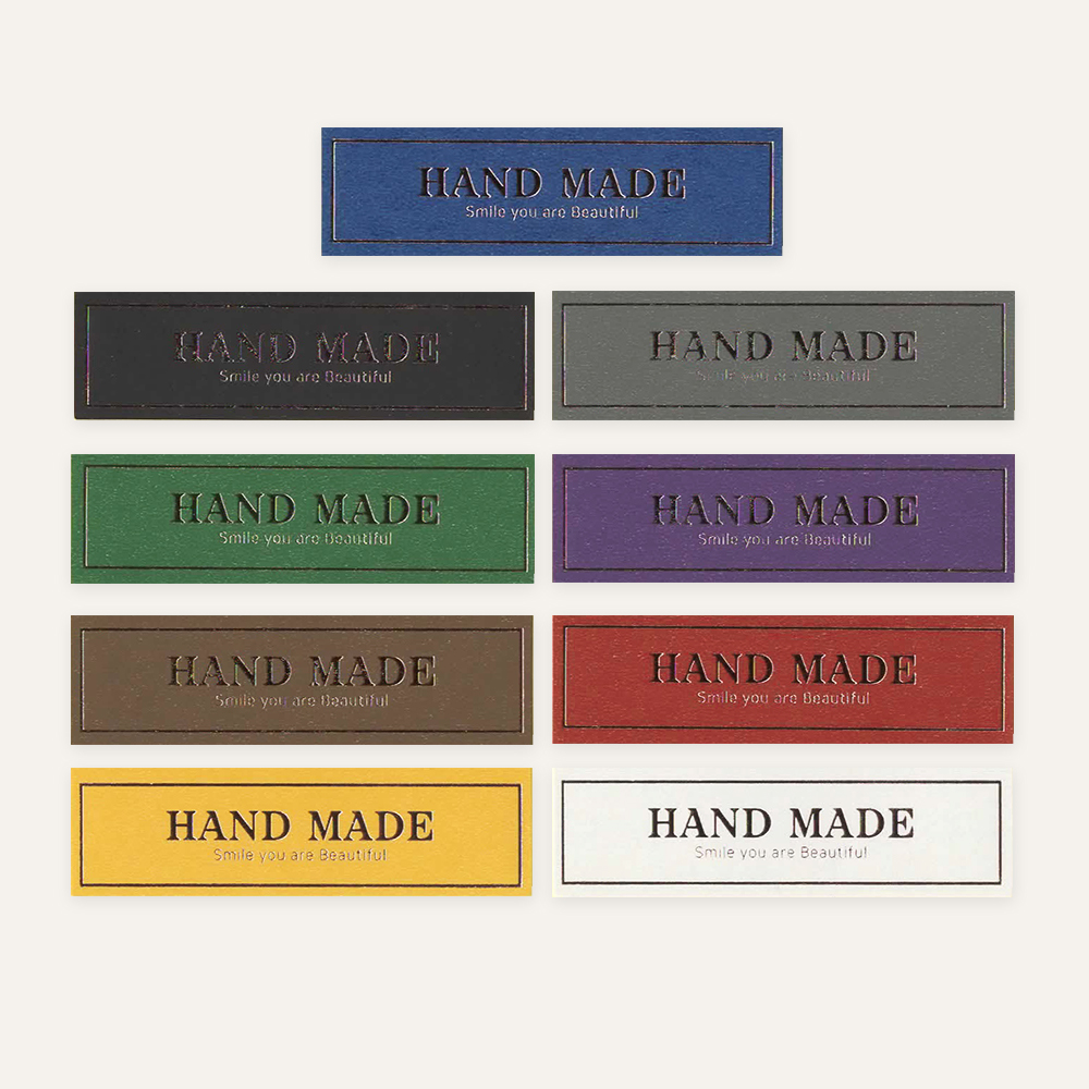 핸드메이드 동박 스티커 3매 (레드) - 상세 이미지 4