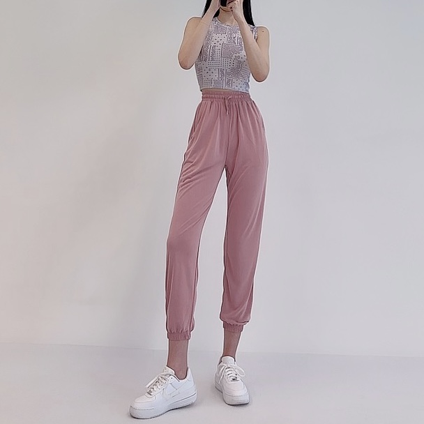 로라벨 나우 요가바지 조거 레깅스 팬츠 하렘 여성요가복 필라테스복 바지 필라테스 옷 하의 - 상세 이미지 3