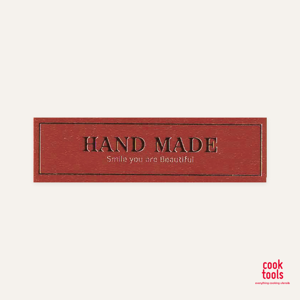 핸드메이드 동박 스티커 3매 (레드) - 상품 이미지