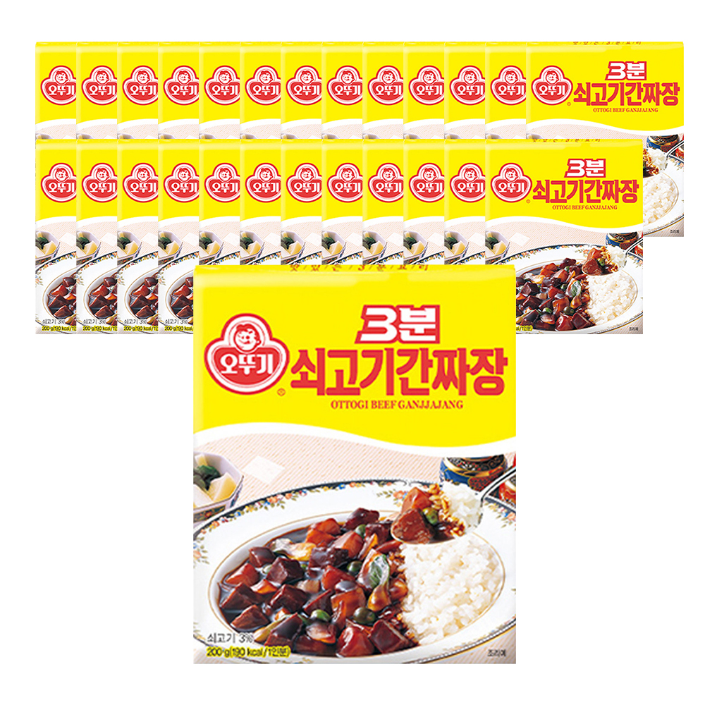 오뚜기 3분 쇠고기간짜장, 200g, 24개