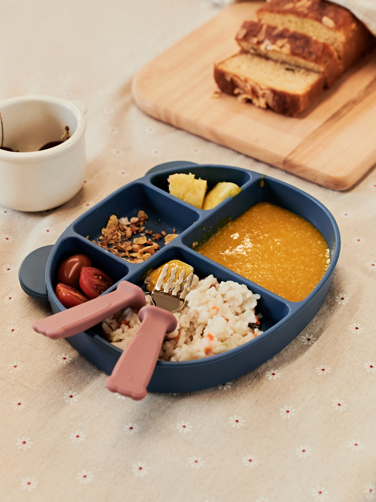 폴레드 키드키친 식판+스푼포크 세트(컬러선택)