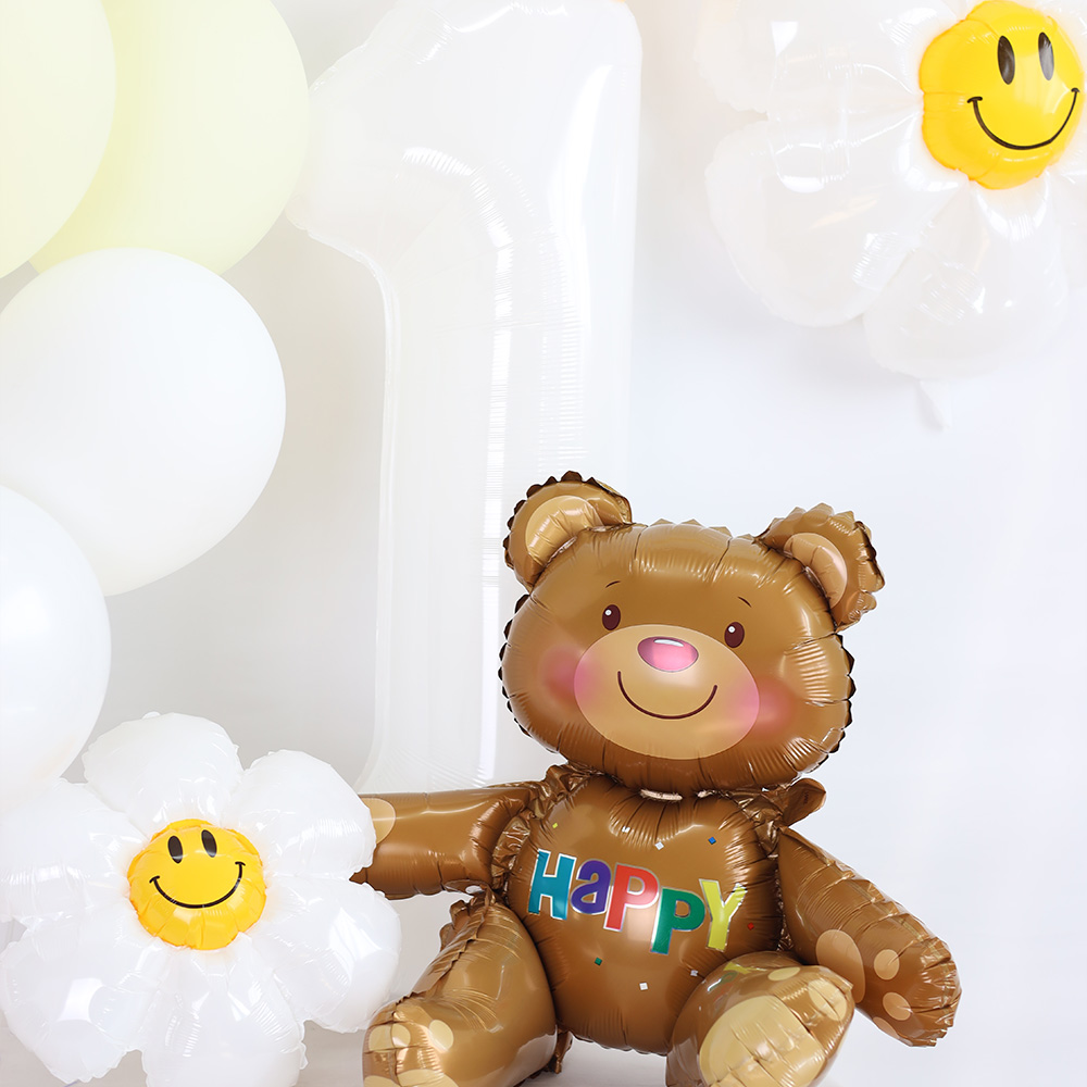 데이지 꽃풍선 스마일 생일파티 축하 꾸미기 이벤트 용품 미니 - 상세 이미지 3