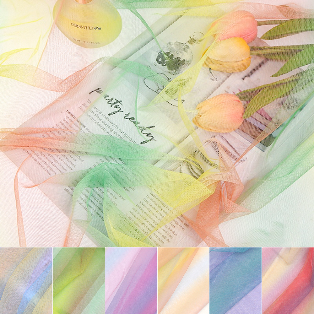 촬영 배경지 사진 배경천 촬영용 천 소품 무지개 쉬폰