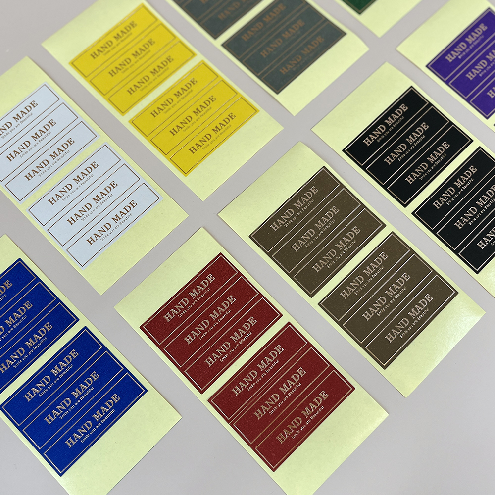 핸드메이드 동박 스티커 3매 (레드) - 상세 이미지 3