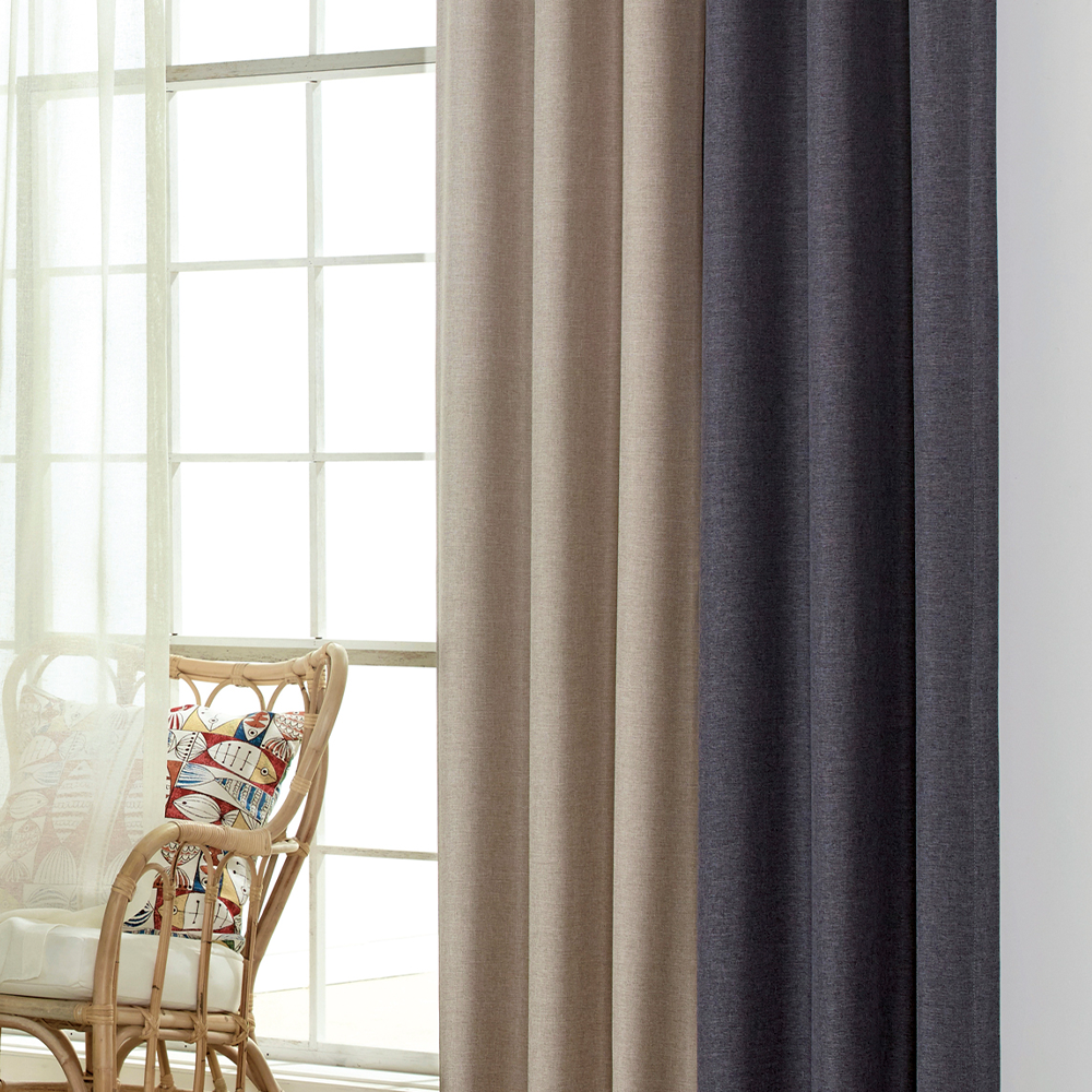 아르일랑 일상 암막 커튼 빛차단율 80% 형상기억 가공 1cm 민자 타입 항균 블렌드