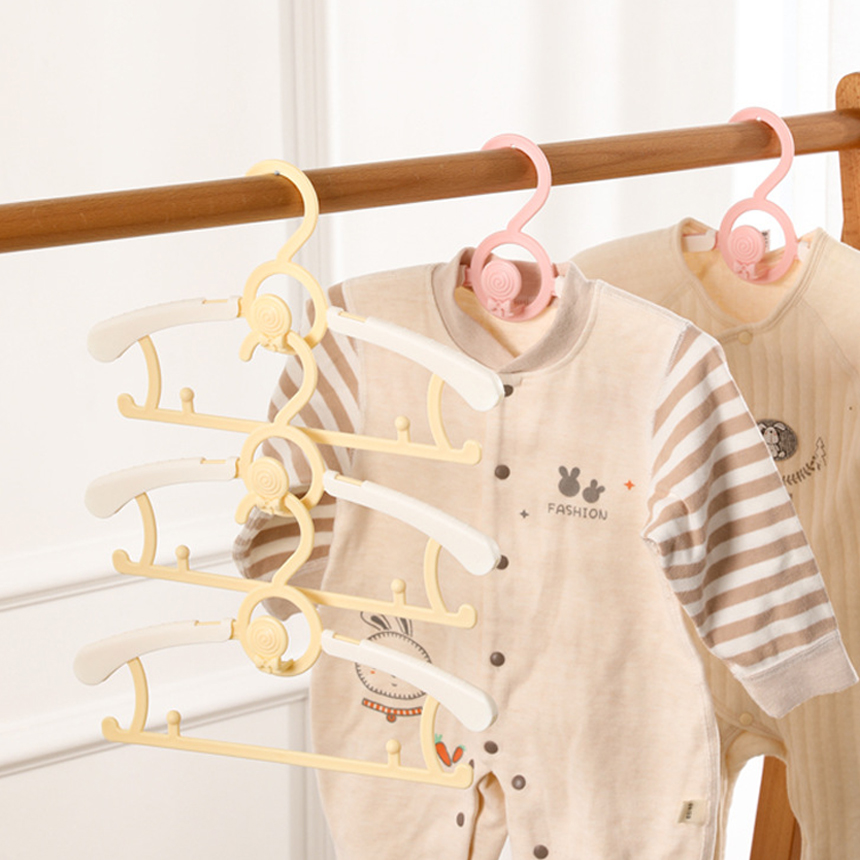 [달로티] 아기옷걸이 길이조절 유아 신생아 어린이옷걸이 4+4