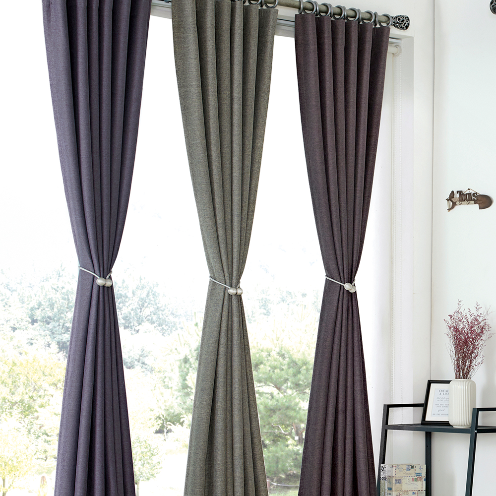 아르일랑 일상 암막 커튼 빛차단율 80% 형상기억 가공 1cm 민자 타입 항균 블렌드