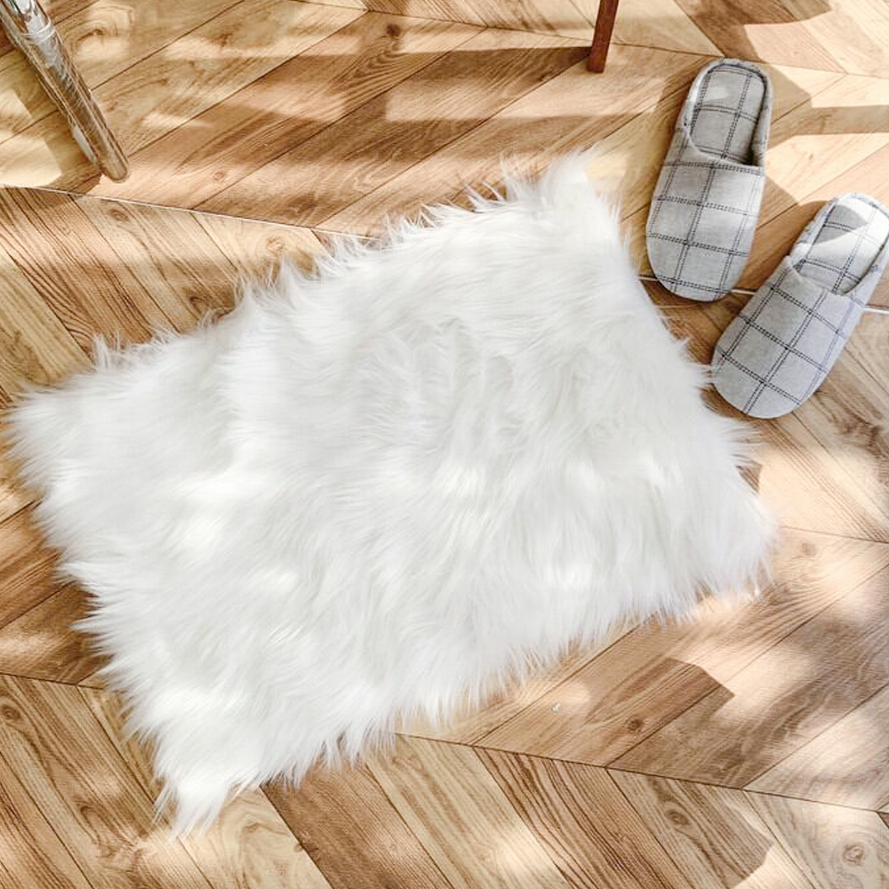 촬영 소품 겨울 감성 인테리어 벽장식 벽난로 아기방 거실벽 인조털 퍼 천 40x60cm 이미지 7