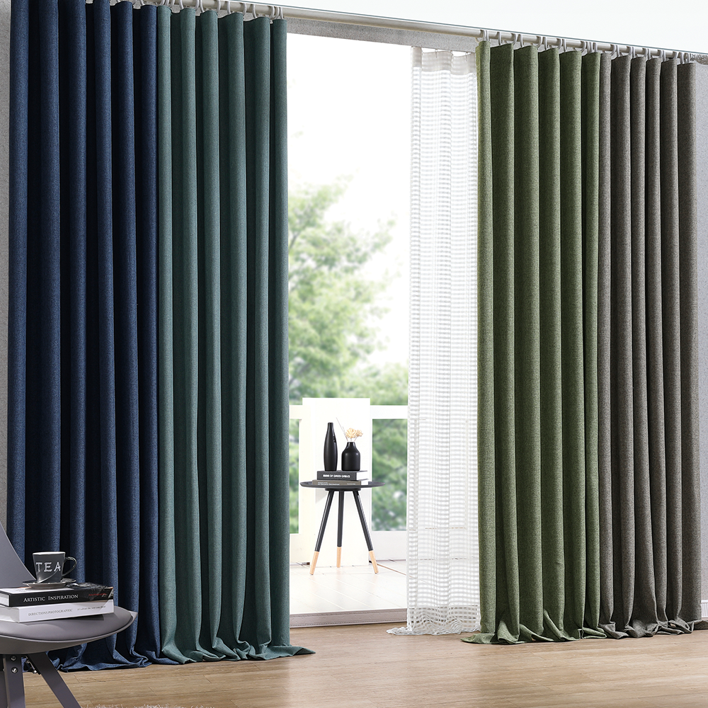 아르일랑 일상 암막 커튼 빛차단율 80% 형상기억 가공 1cm 민자 타입 항균 블렌드