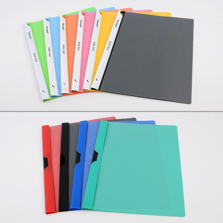 큐아이협력사 회사 증빙자료 정리용 A4 쫄대파일 6색 병원 오피스용품 작업실 보험사 문서보관화일