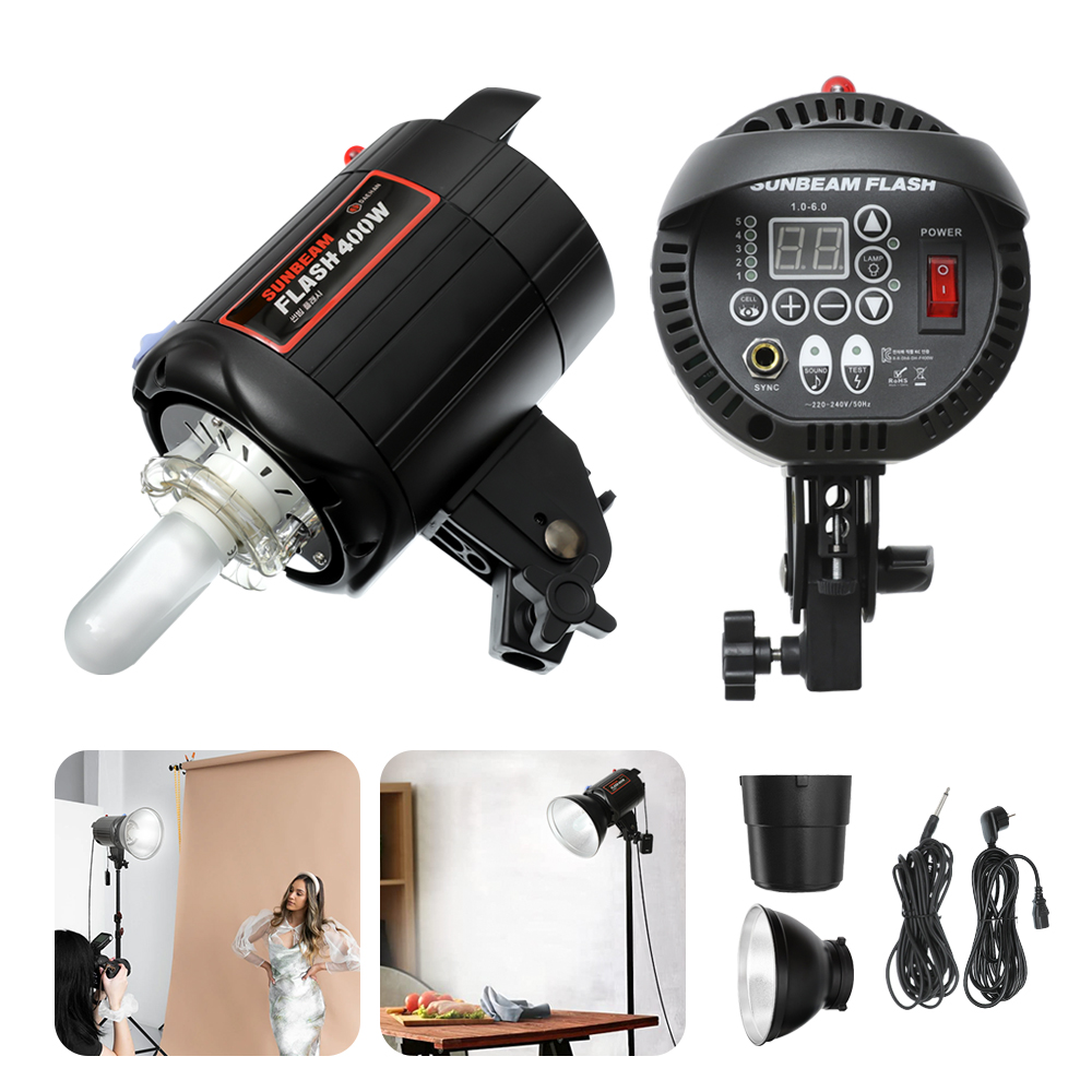 스튜디오 조명 촬영 순간광 스트로보 카메라 후레쉬 썬빔 플래시 400W