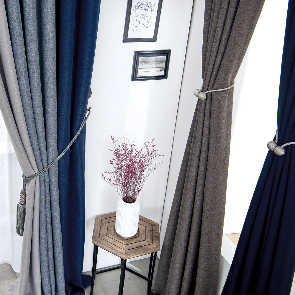 커튼 원단 클로즈업