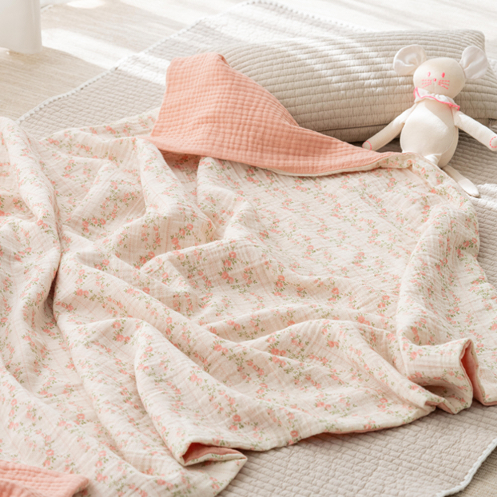 메리투투 아기 유아 앨리스플라워 거즈 블랭킷 이불
