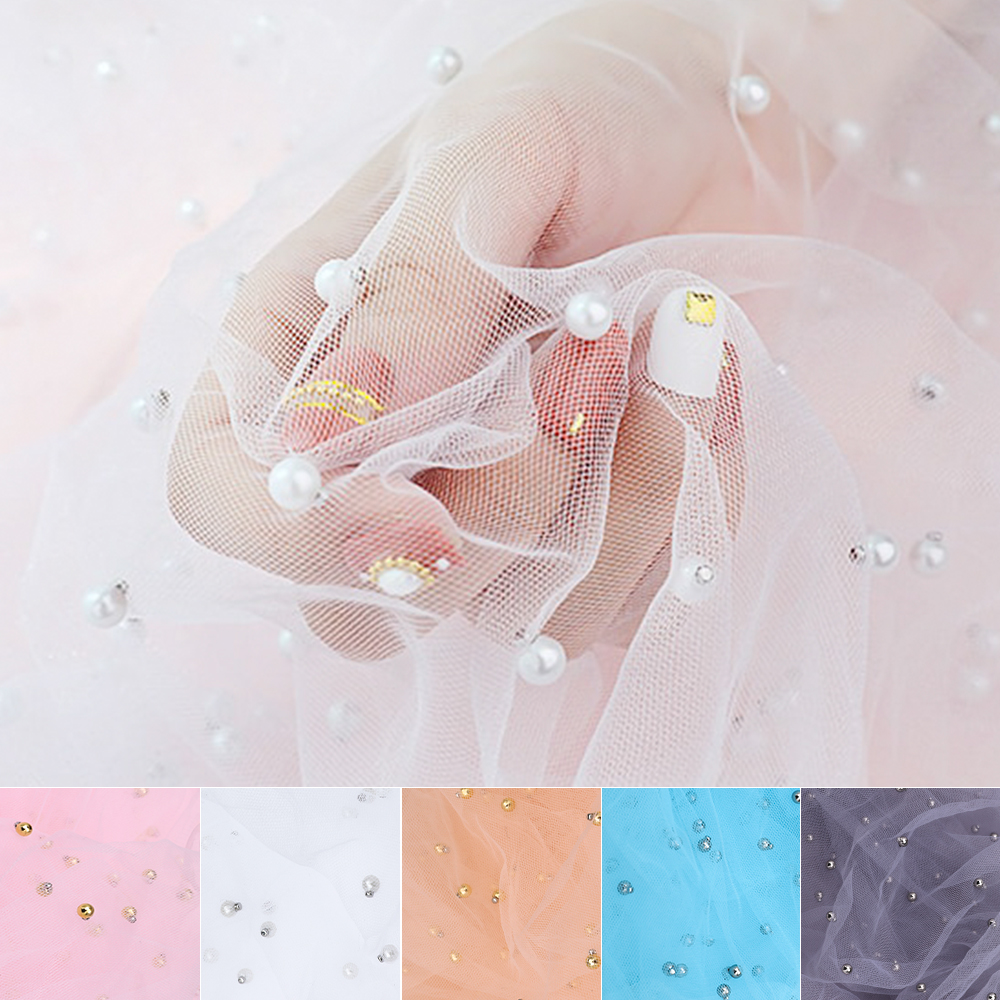 사진 촬영 배경지 배경천 제품 촬영용 소품 진주 망사 천