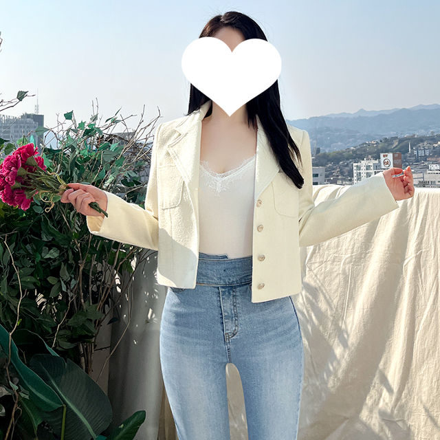 [당일발송/특가세일] 클레오걸 카라 트위드 자켓 [빠른출고] : 보보어패럴주식회사