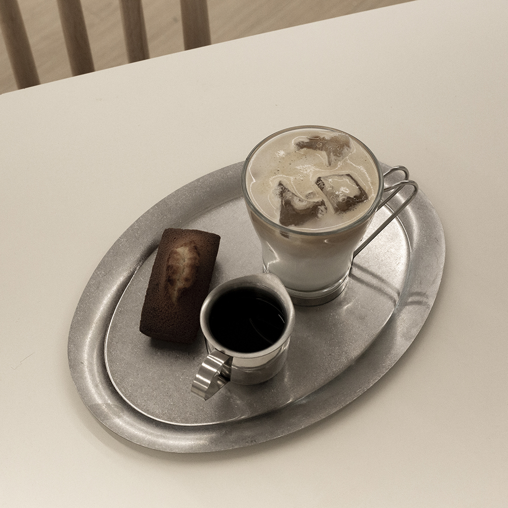 아게다 빈티지 스텐 오벌플레이트 오발접시 긴 타원형접시 카페 타원그릇 S20cm