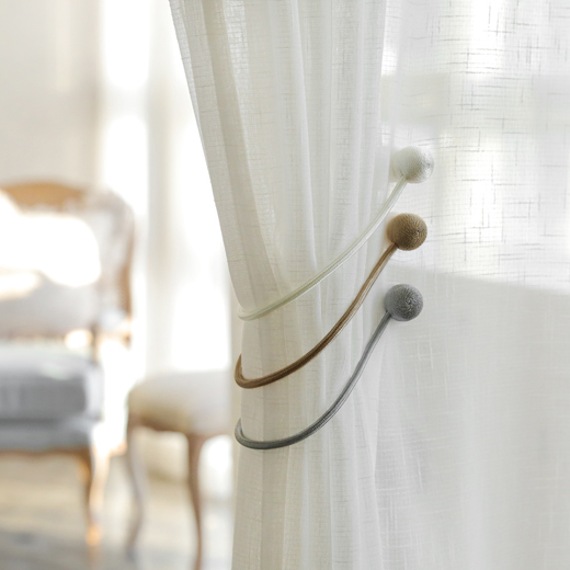 볼로프 커튼 커텐 마그네틱 자석 타이백 후사 고리 끈 집게 걸이 장식 볼장식