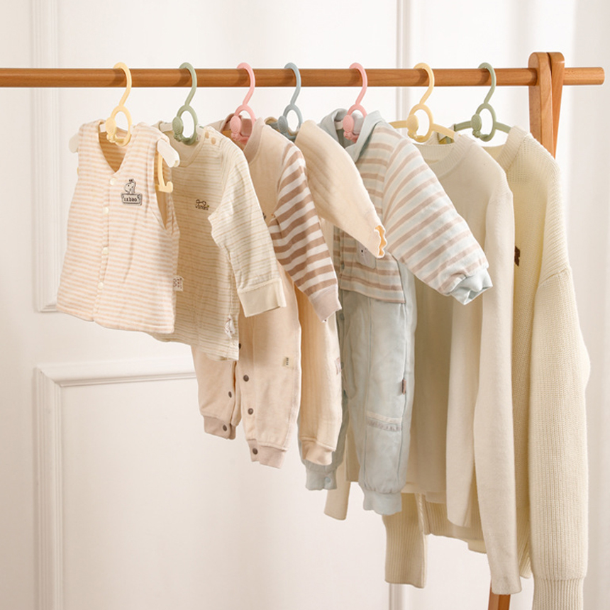 [달로티] 아기옷걸이 길이조절 유아 신생아 어린이옷걸이 4+4