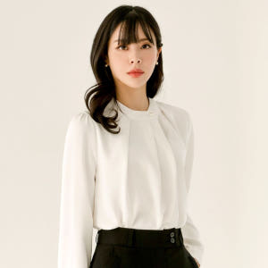 여성봄블라우스 볼륨블라우스 [셔링진주] 착용 후기 | 사이즈/핏 총정리 - 상품 이미지 1
