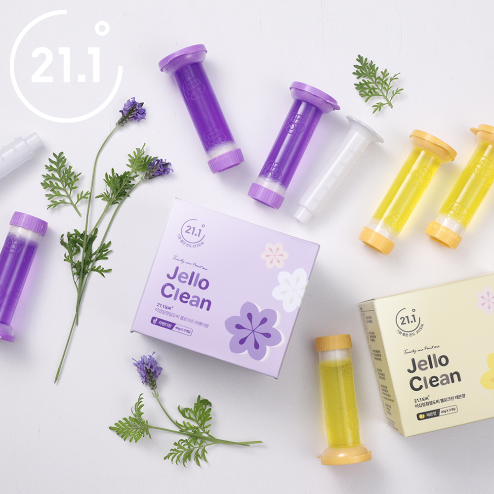 21.1도씨 젤로크린 자동 변기세정제 화장실청소 변기클리너 1개(라벤더) 12회분 이미지 7