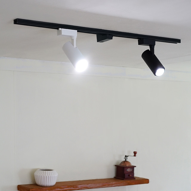 신성 LED 유니크 레일조명 디밍 원통 COB 20W 밝기조절 스포트 레일등 카페조명 주방조명 - 상세 이미지 5