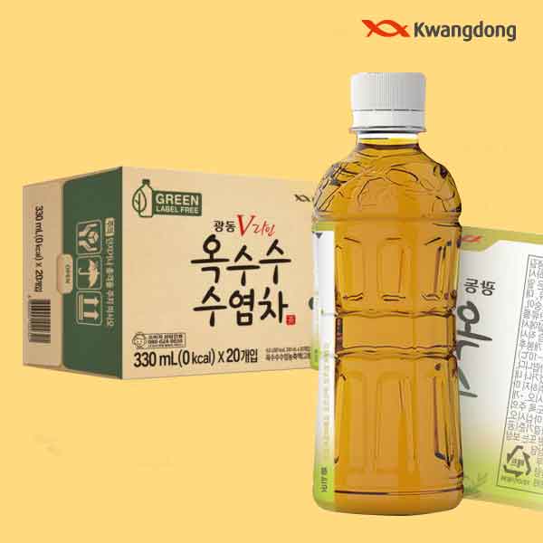 광동 옥수수수염차 무라벨 330ml x 20개 - 상품 이미지
