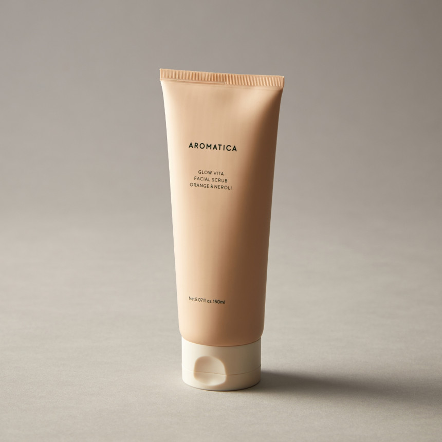 아로마티카 글로우 비타 페이셜 스크럽 오렌지 & 네롤리 150ML 얼굴 페이스 필링 각질제거제 사진 1