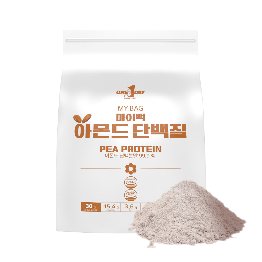 식물성 아몬드단백질 단백분말 가루 채식 비건 블루다이아몬드 락토프리 마이백 프로틴 - 상품 이미지