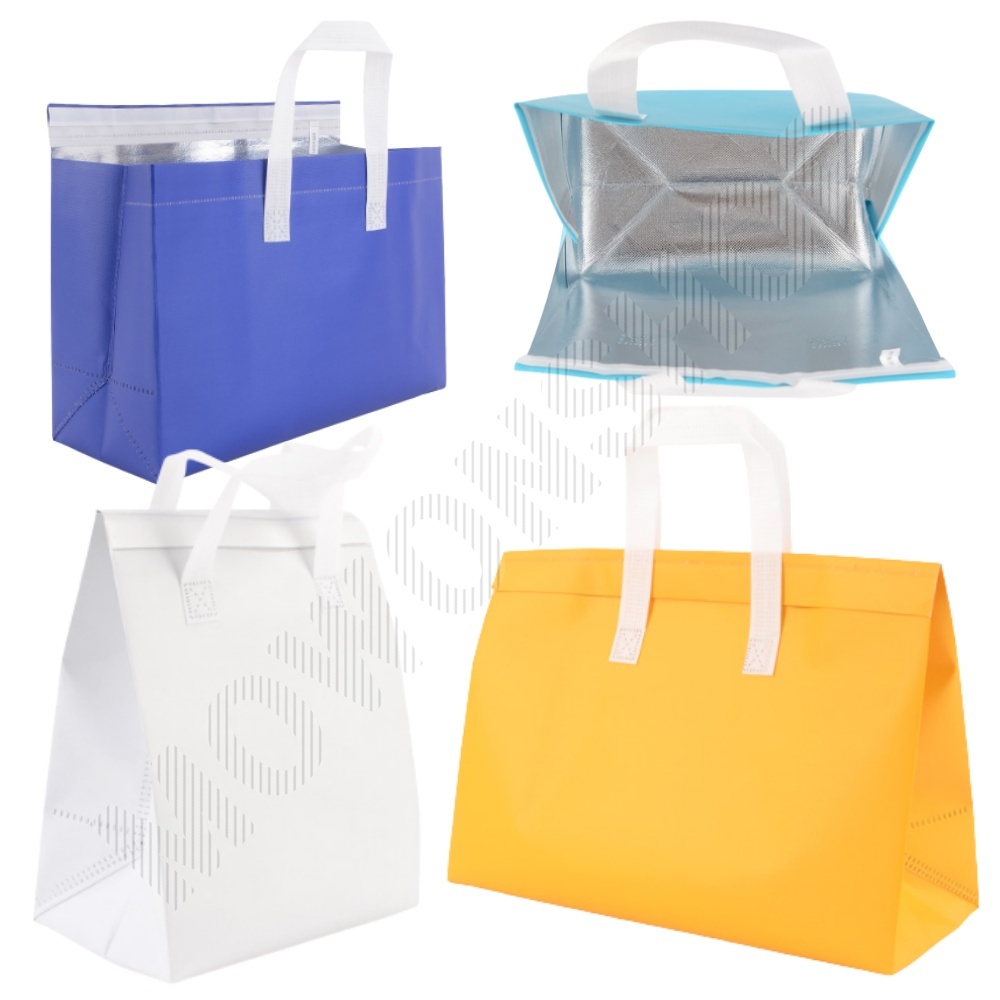 손잡이 보냉 팩 백 사각 은박 미니 쿨러백 냉온 가방