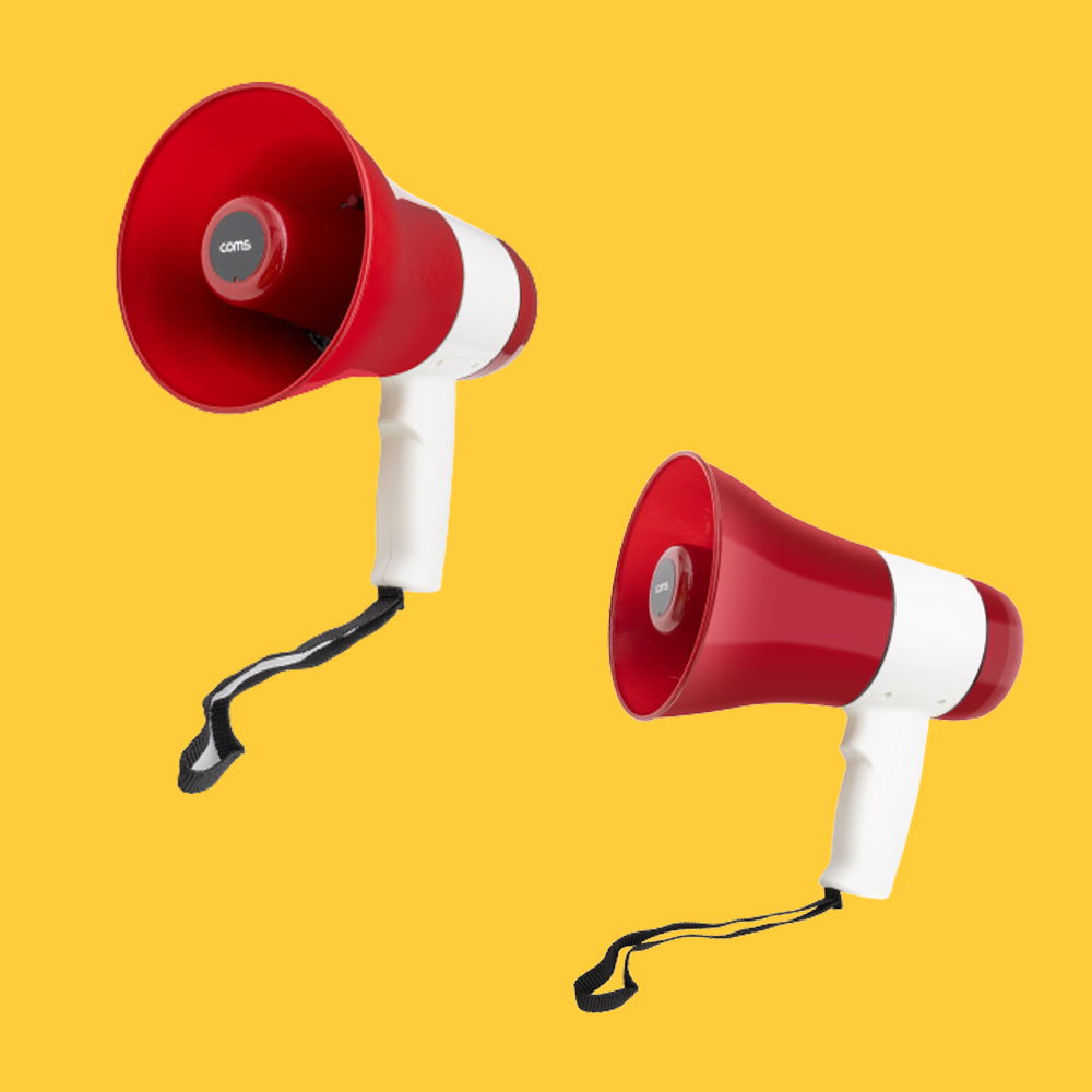 충전식 확성기 사이렌 다기능 메가폰