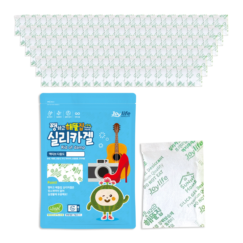 쨍하고 해뜰집 실리카겔 10g 100개 (부직포) 식품용 실리카겔 제습제 습기제거제 방습제