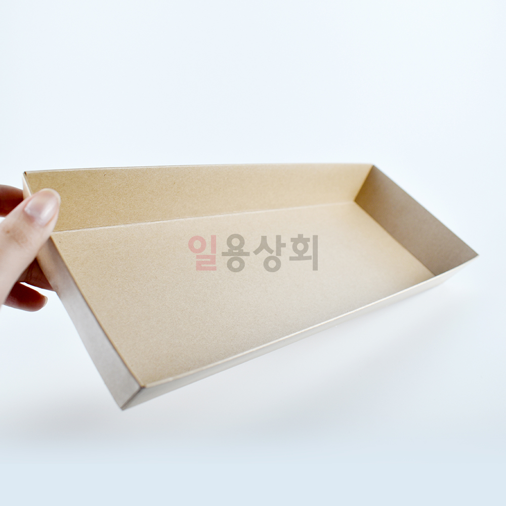종이트레이 DRP 17호 직사각 200개 크라프트 샌드위치용기 종이용기 : 일용상회