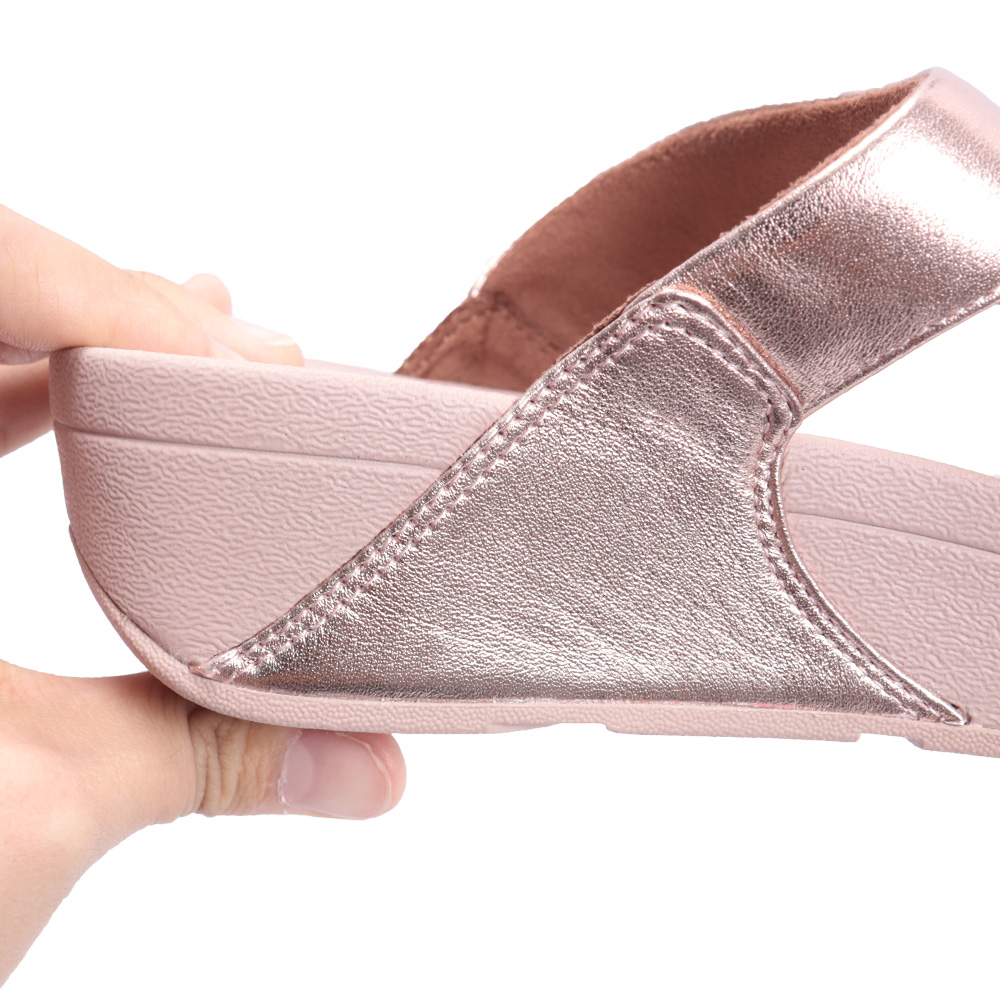 핏플랍 루루 레더 토포스트 슬리퍼 로즈골드 I88-323