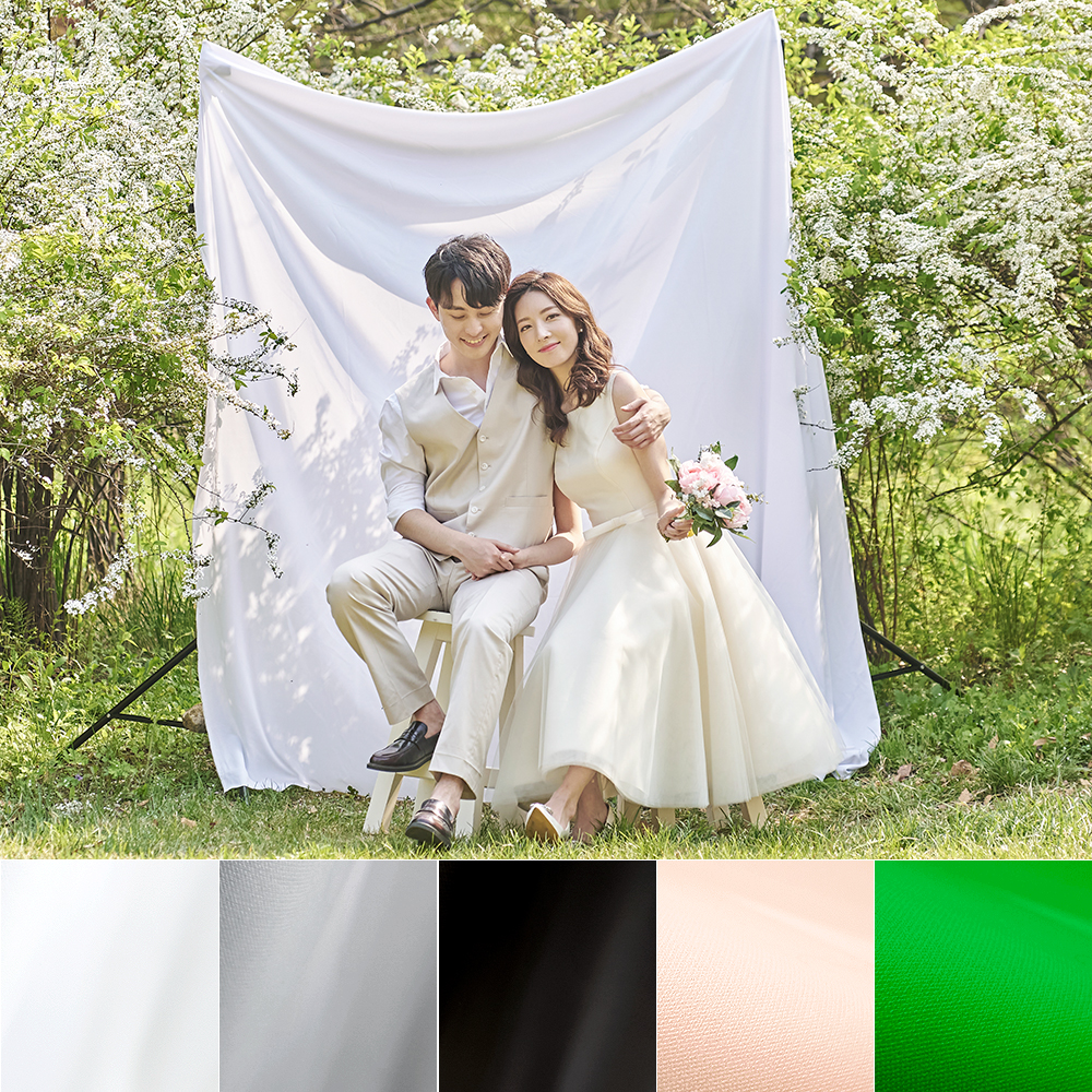 링클프리 배경천 촬영 사진 배경지 크로마키 촬영용 천 홈 스튜디오 2.8x2m