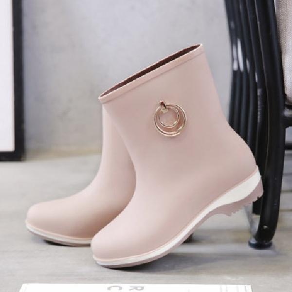 굽낮은 여성여름장화 여름용부츠 여름앵글부츠 - 상품 이미지