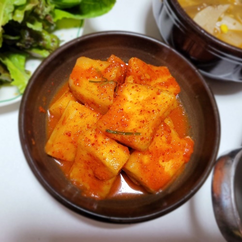 한백김치 석박지 3kg 5kg - 국내산 재료, 달큰아삭 제주김치 섞박지 - 상세 이미지 3