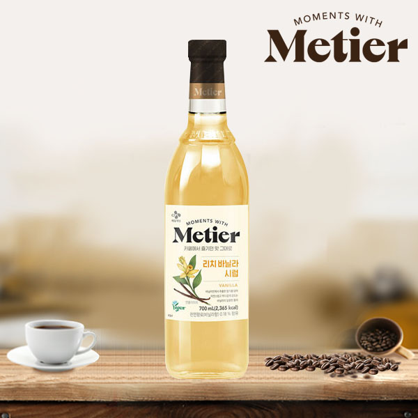 메티에 커피시럽 바닐라시럽 700ml - 상품 이미지