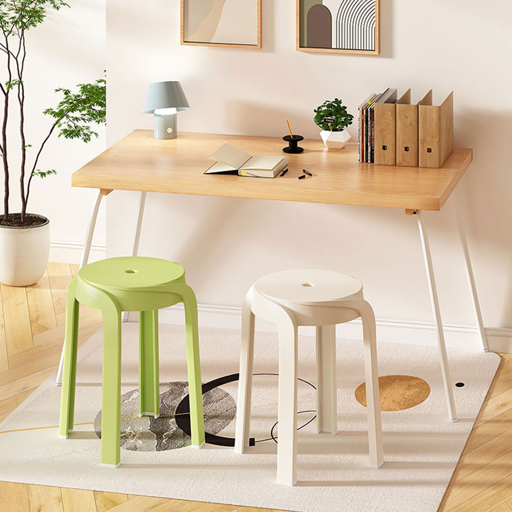 적층형 디자인 보조의자 원형 스툴 의자 미니 작업 화장대 미용 의자