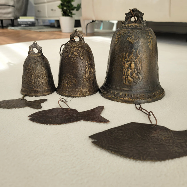 국산 사찰 불교 풍경종 에밀레종 소형 외국인선물 황동100% 수공예