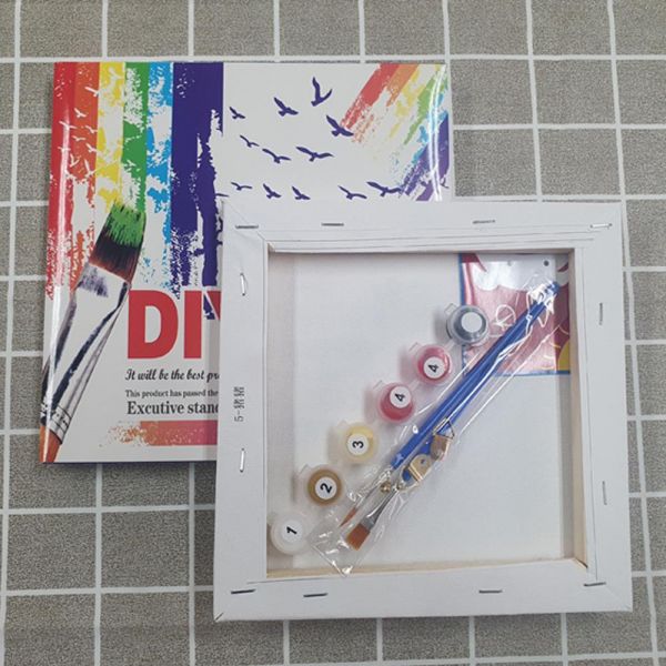 DIY 유화그리기세트 어린이 미술 액자형 20x20cm - 상세 이미지 4