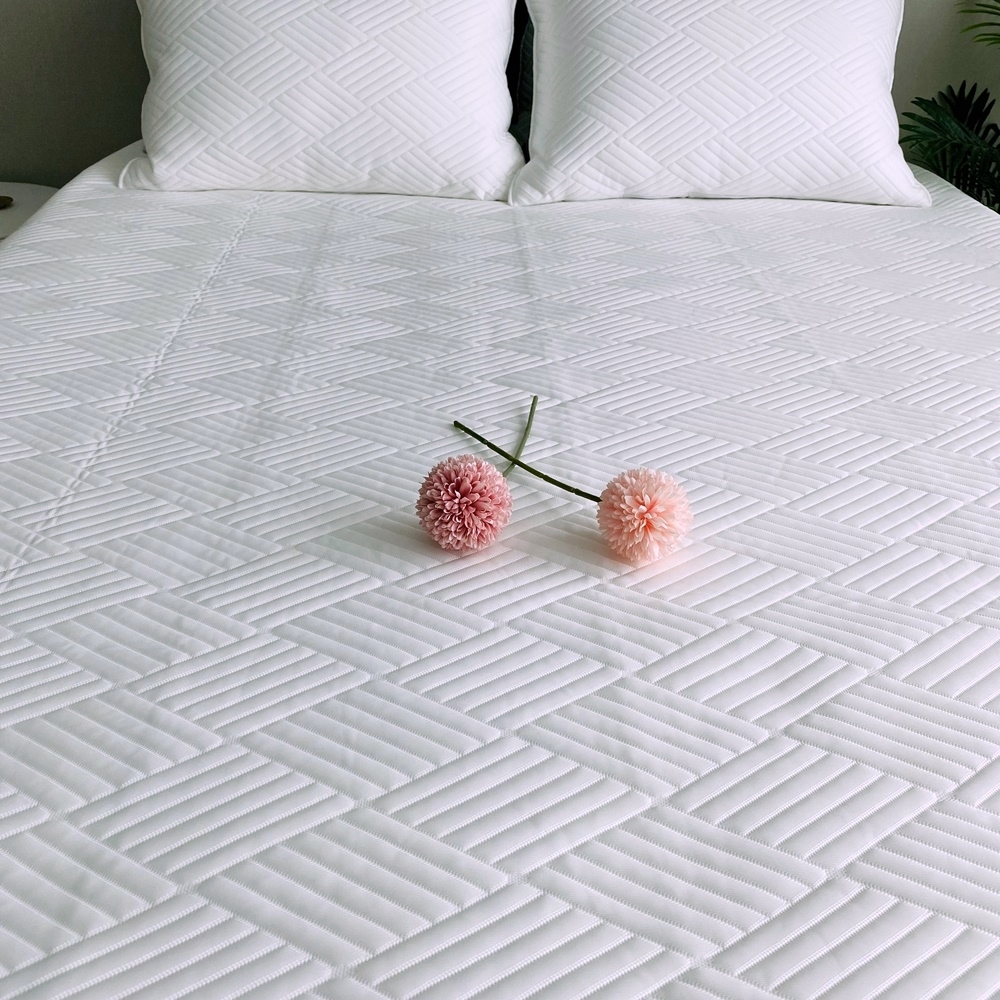 천사베딩 100% 듀라론 국내생산 여름 냉감패드 넉넉한 싱글패드 올화이트